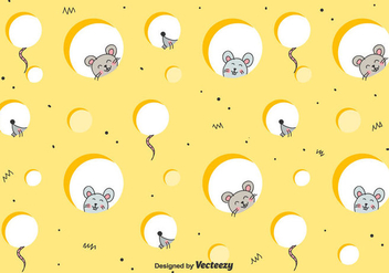 Mice In Cheese Vector Background - бесплатный vector #433075